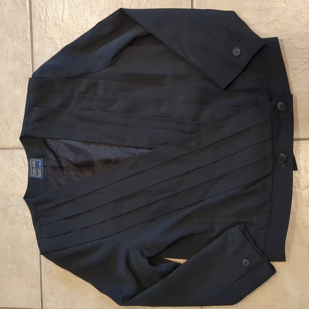 Villagio Sport Vintage 80's Pleated Blazer Size Medium